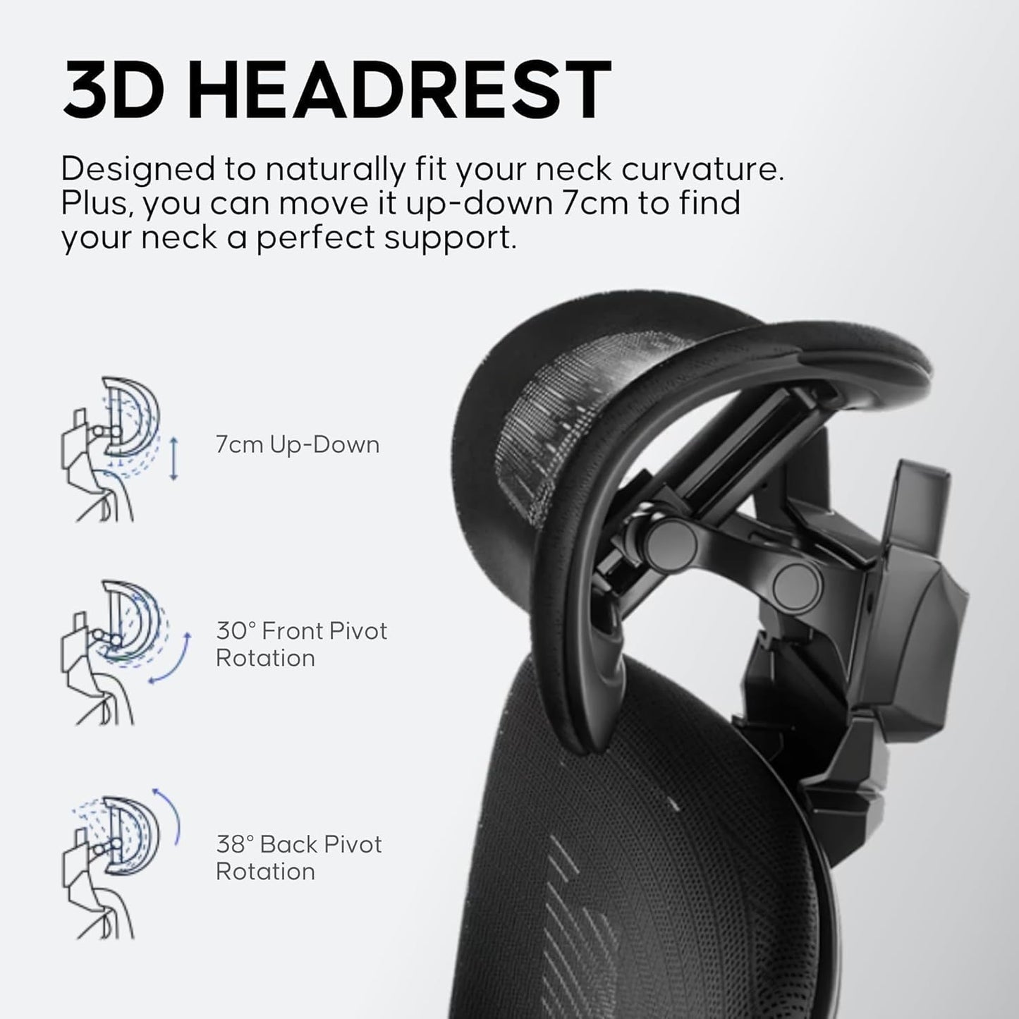 Anda Seat X-Air Pro Mesh Gaming Chair for Adults – Ergonomic Mesh Office Chair with 5D Adjustable Armrests, Lumbar Support & Headrest, Comfortable Heavy Duty Desk Chairs, Twilight