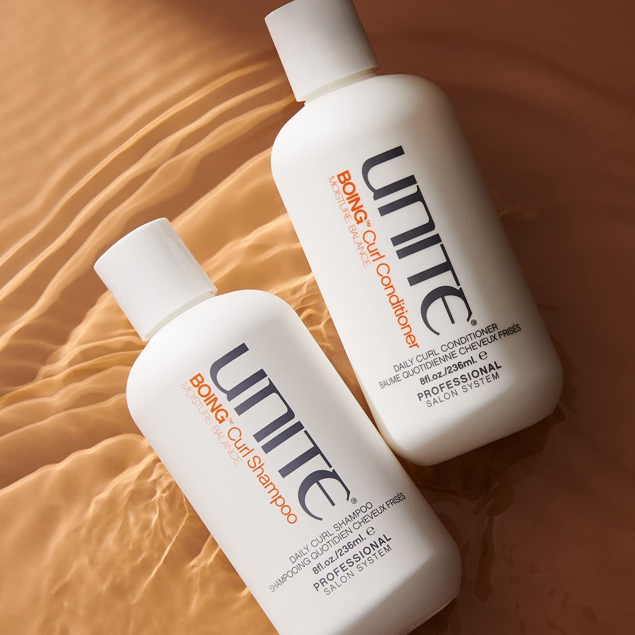 UNITE Hair BOING Curl Shampoo – Sulfate & Sodium Chloride Free Cleanser | Coconut-Enriched for All Curl Types – 8 Fl Oz