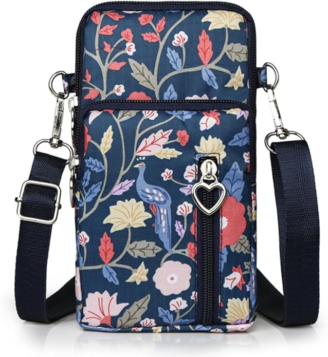 JANKS Small Crossbody Bag for Women - Mini Phone Purses with Crossbody Strap and Wallet - Nylon Arm Bag