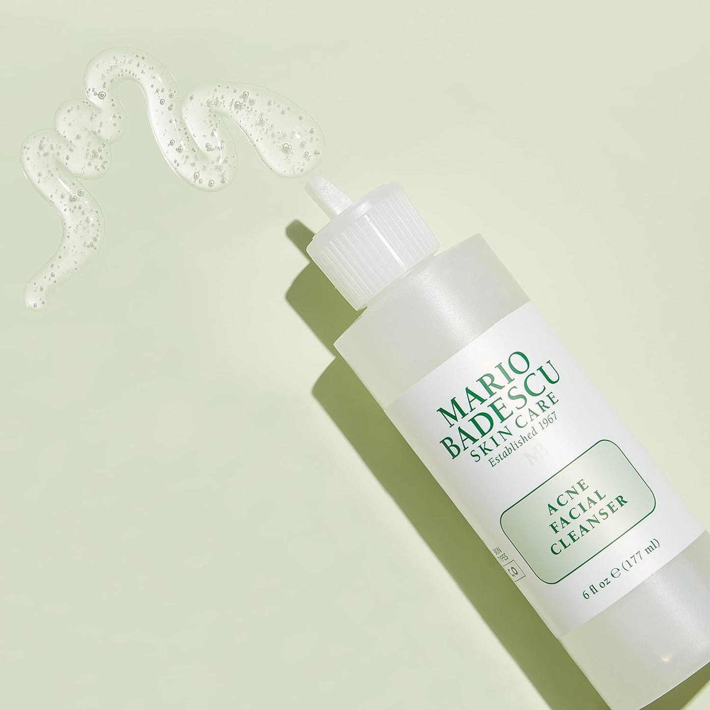 Mario Badescu Acne Facial Cleanser & Anti-Acne Serum | Oil-Free Face Wash & Clarifying Gel Duo with Salicylic Acid & Aloe Vera | Deep Pore Clean & Clogged Pores Treatment for Clearer Skin| 6 + 1 Fl Oz