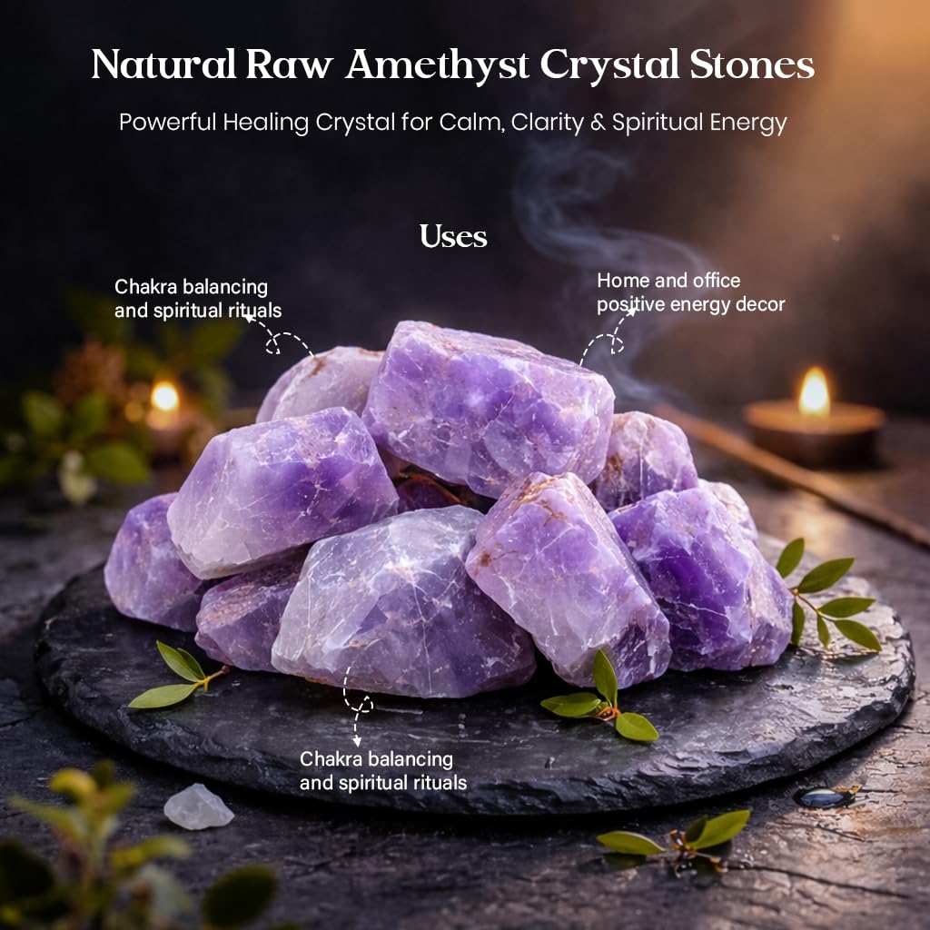 "300 + Carats, 1 Pc Amethyst Rock Rough Stone 4050 mm