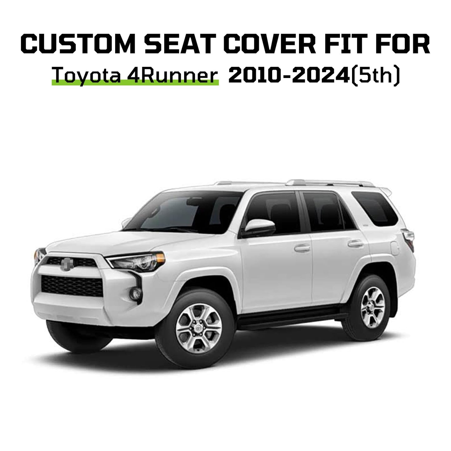 Fit for Toyota 4Runner 2010-2024(5th) Car Seat Covers,Custom Automotive Seat Covers Full Set-Front,Second & Third Car Seat Protector,Luxury Leather Seat Covers for SUV (3-Row,7 Seats Model Only-Red)