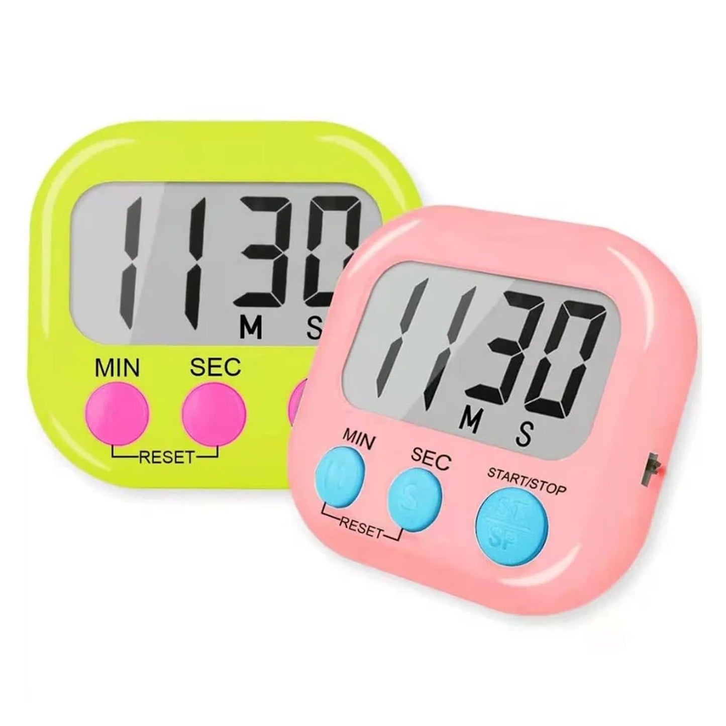TEOYETTSF Multifunctional Digital Kitchen Timer Clock LED for Cooking Shower Baking Stopwatch Tools(E)