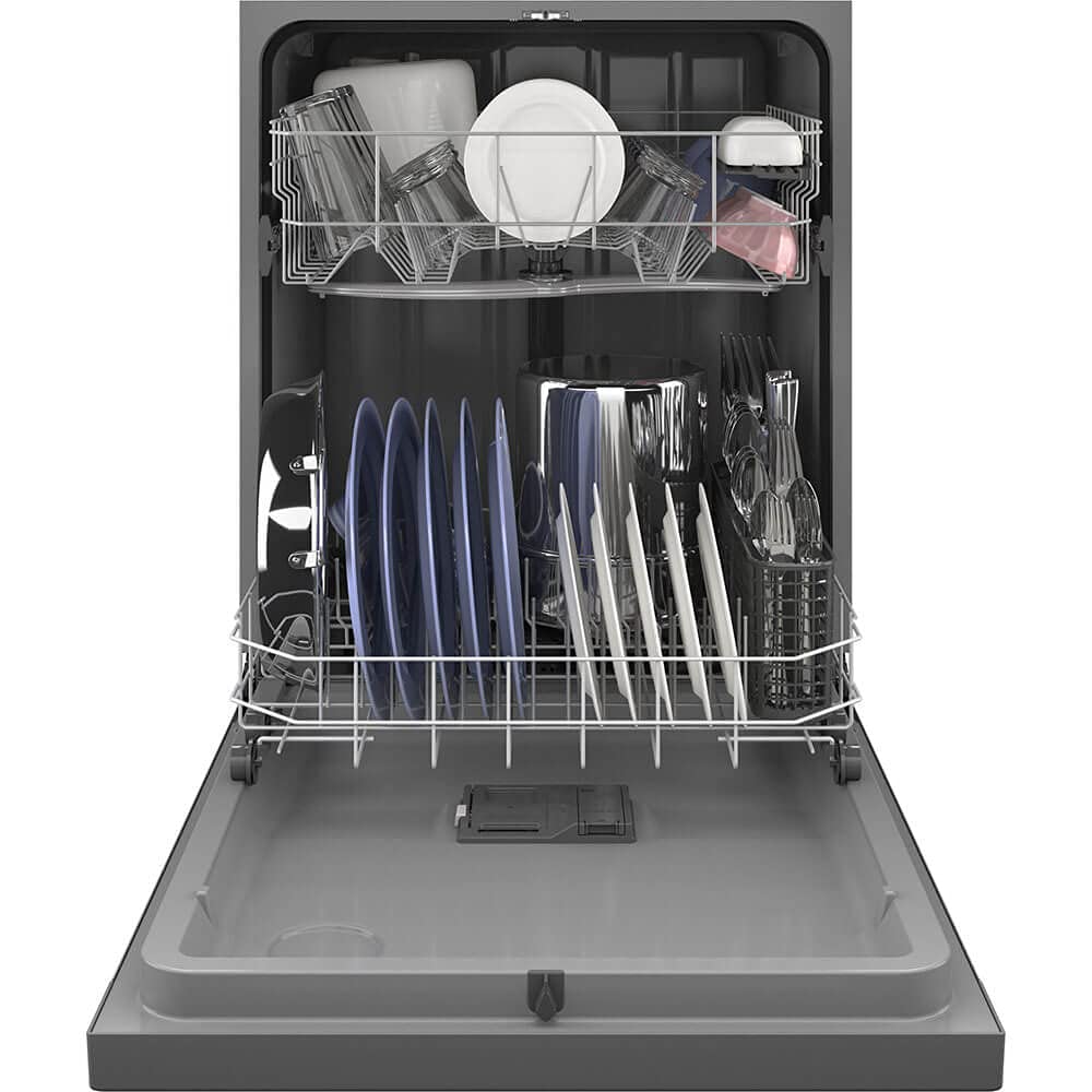 GE GDF535PSRSS 24 in Built in Dishwasher with Front Controls, Stainless Steel