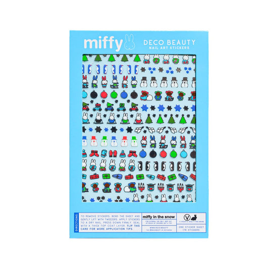 Deco Beauty Miffy in The Snow -Super Thin & Easy-to-Apply Nail Art with The Cutest Designs-Durable & Long-Lasting Nail Art Stickers & Decals for Women, for DIY at-Home Manicures & Salon-Quality Nails