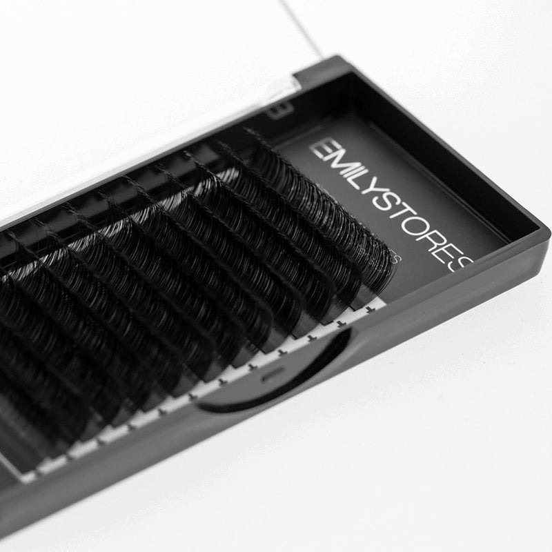 EMILYSTORES Eyelash Extensions 0.10mm Thickness C Curl Length 11mm Individual Volume Natural-Looking eyelashes Single Size For Lash Extension (0.10,C,11mm)