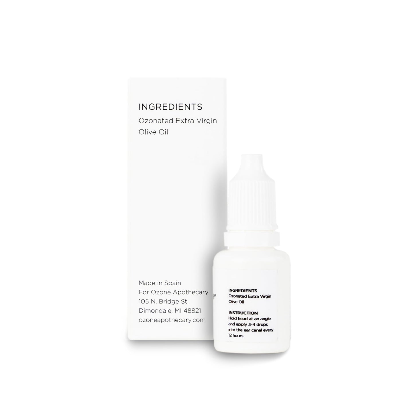 Ozone Apothecary Organic Ear Drops | Ozone Oil Infused Ear Care | Ozonated Oil to Nourish, Protect & Cleanses for People and Pets