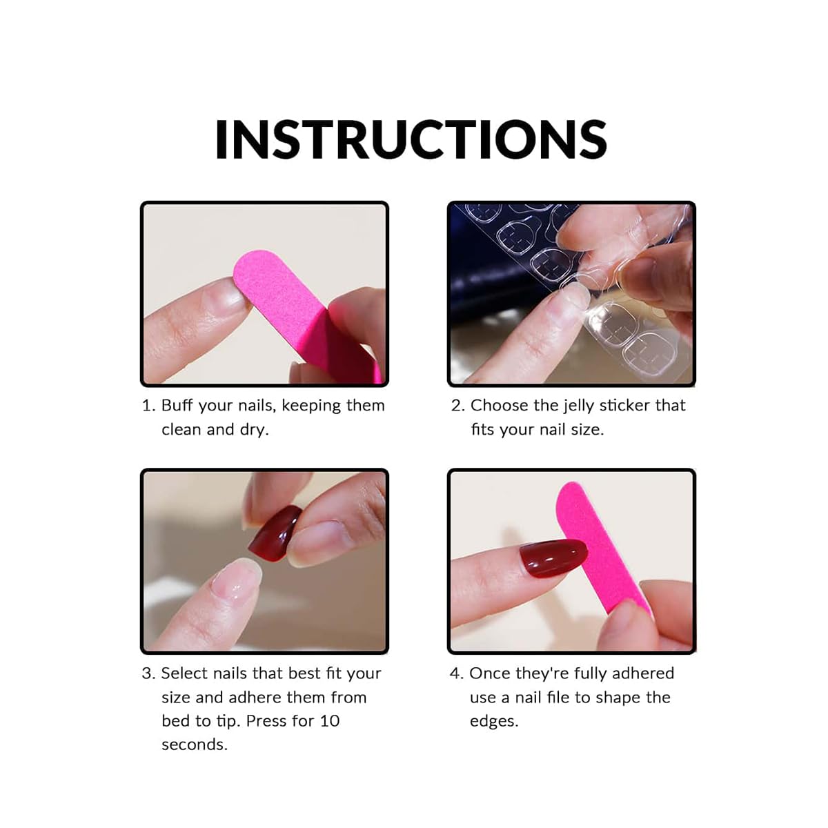 Tezocr Long Coffin Press on Nails 24pcs Cute Fake Nails with Gems Charms Cartoon Acrylic Nails Full Cover False Nails for Women DIY Manicure Party Nail Decoration