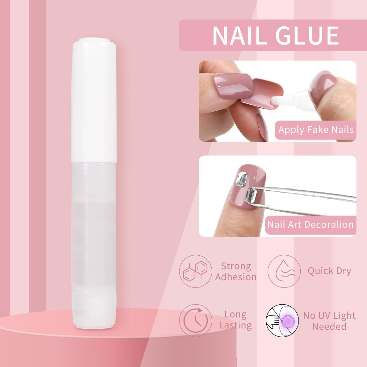 Cat Eyes Press On Nails,12 Sizes - 24 Pcs Soft Gel Dark Red Brown Medium Coffin Fake Nails Kit with Nail Glue, Natural Reusable Stick On False Nails for Women and Girls (Skycloud Nails) SK0825