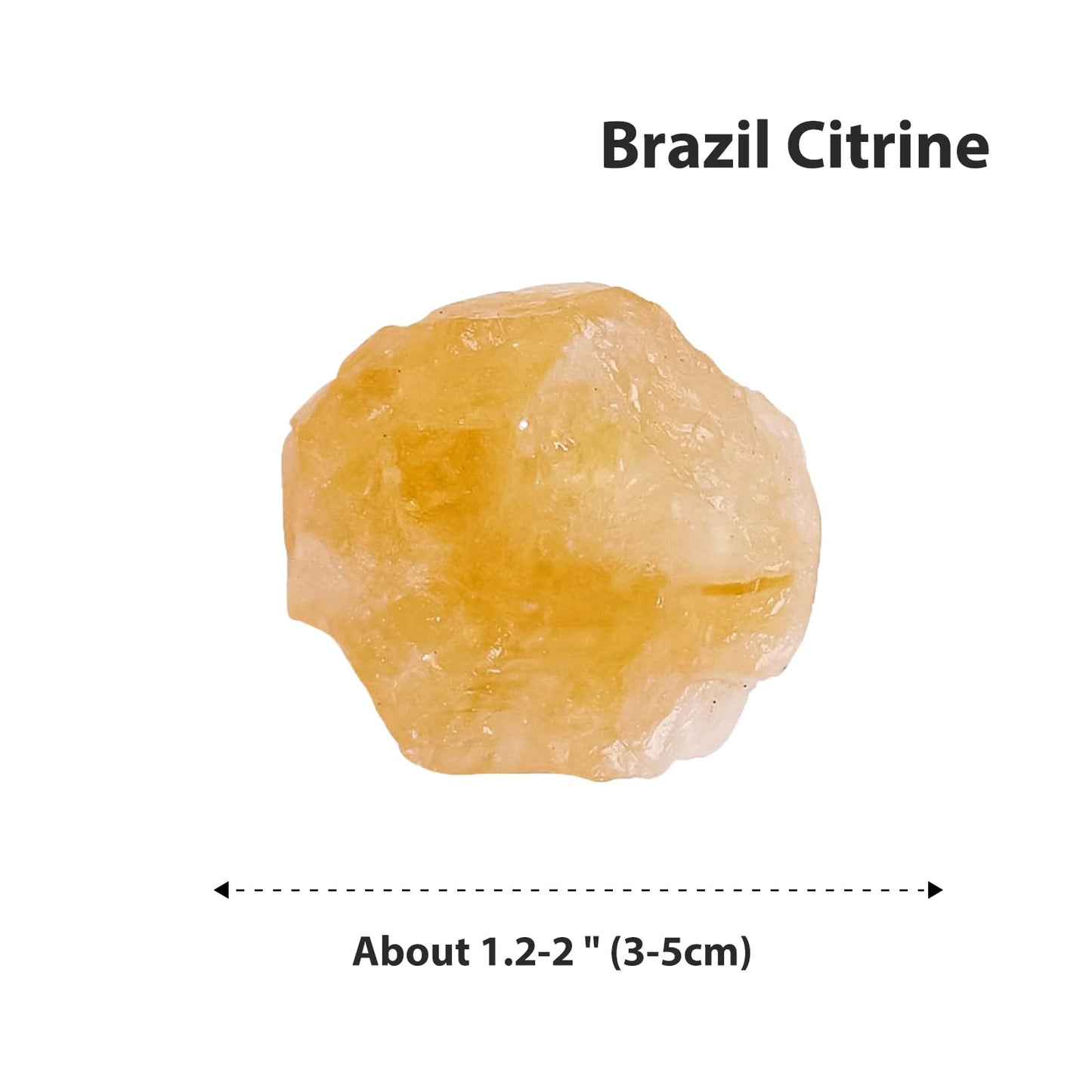 Apengshi Brazil Citrine Raw Crystals 2PCS Natural Rough Rocks Healing Crystal and Stones DIY Raw Stones Meditation Fountain Garden Home Decor