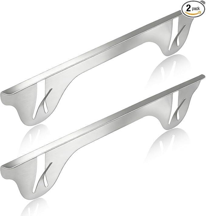 Upgrade 316 Stainless Steel Stove Gap Covers (2 Pack, 23.4â, Silver), Heat-Resistant Stove Gap Filler for Kitchen Counter and Stovetop, Range Trim Kit Oven Gap Guard Between Stove and Counter