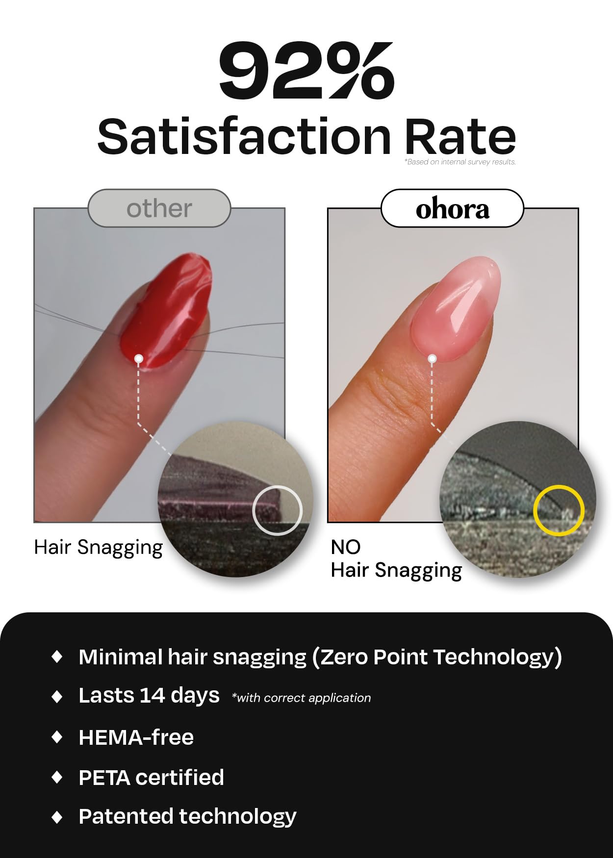 ohora Semi Cured Gel Nail Strips (N Petal Moment) - Marble, Chrome, Pink, Works with Any Lamps, Salon-Quality, Long Lasting, Easy to Apply & Remove - Includes 2 Prep Pads, Nail File & Wooden Stick
