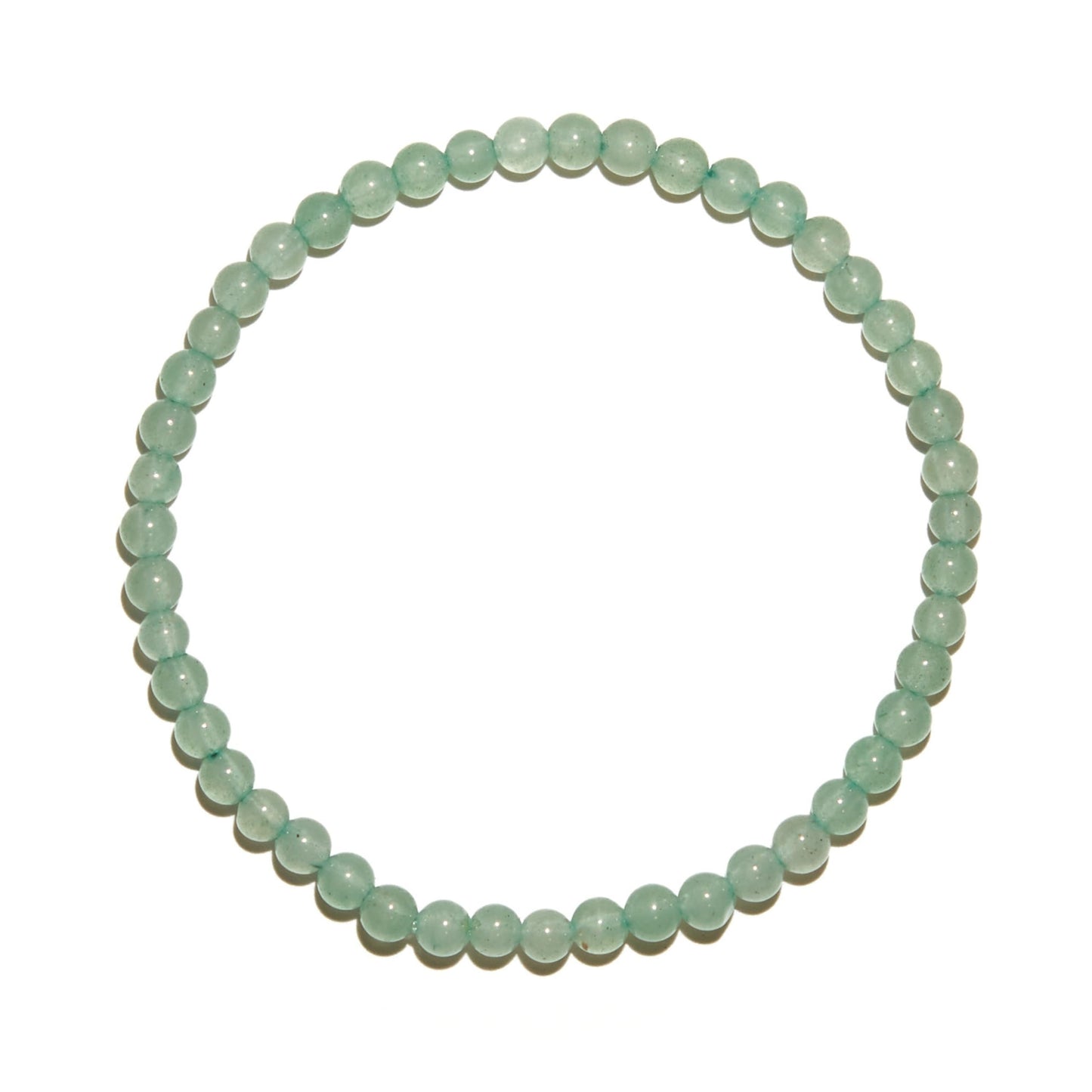 BANANE LAB Green Aventurine Beaded Bracelet with Mystery Polished Crystal Pendant - 4mm Real Natural Gemstone Beads for Women Men - Luck Prosperity Healing Gift for Her him - Fits 6.75" Wrist