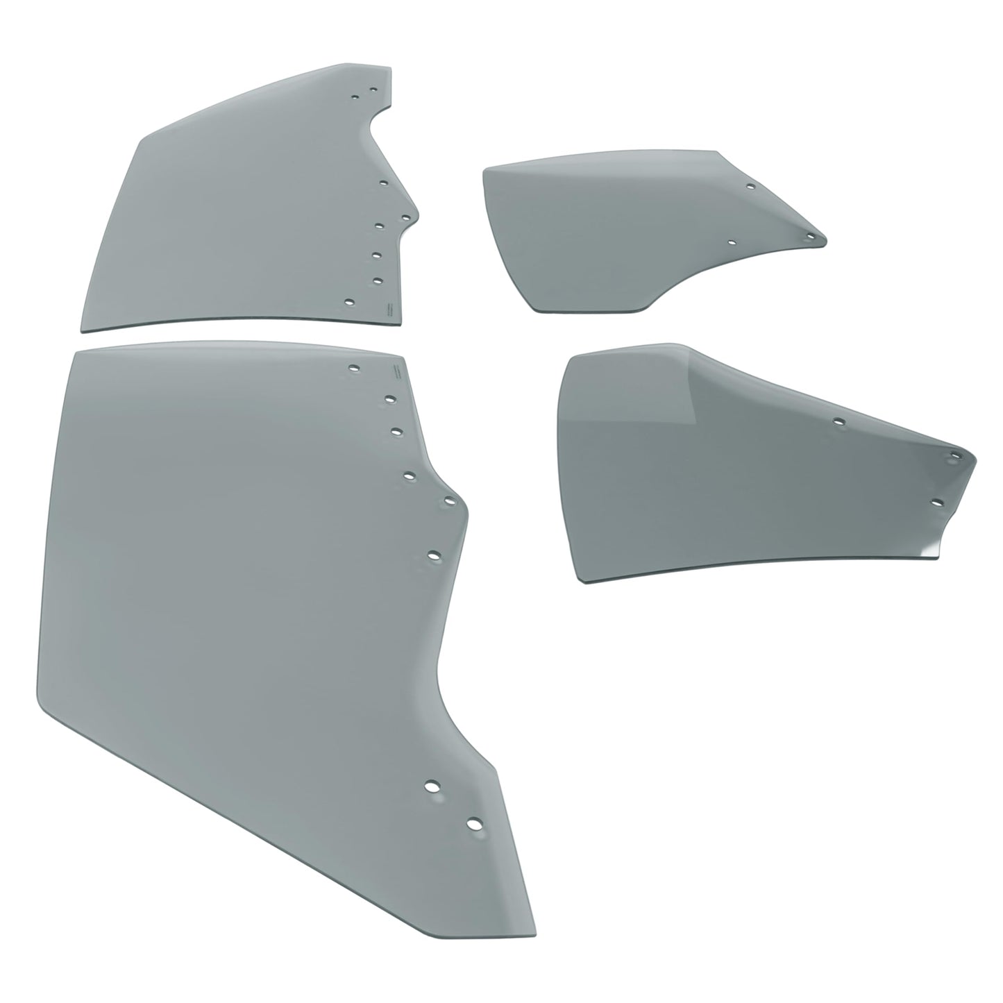 ALMULOO Side Door Window Glass Compatible With 1970-1972 Chevrolet Chevelle Malibu Hardtop 2 Door Quarter Glass Dark 4Pcs 2 Packages