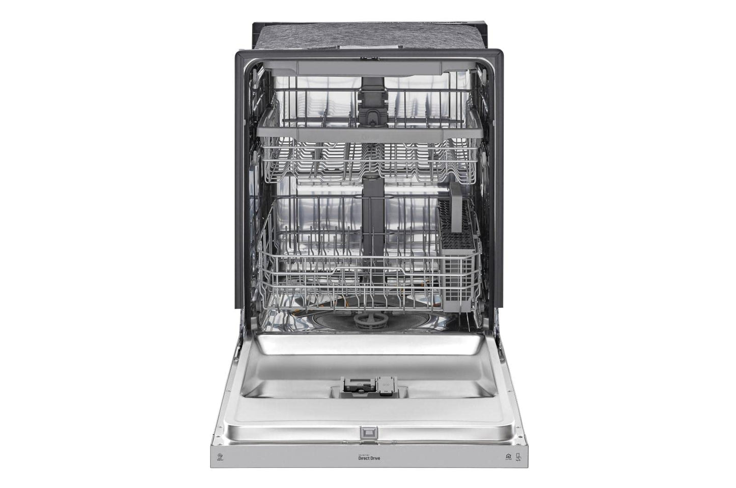 LG 24″ QuadWash™ Front Control Built‑in Dishwasher LDFN4542S – EasyRack™ Plus, 3rd Rack, Fingerprint‑Resistant Stainless Steel