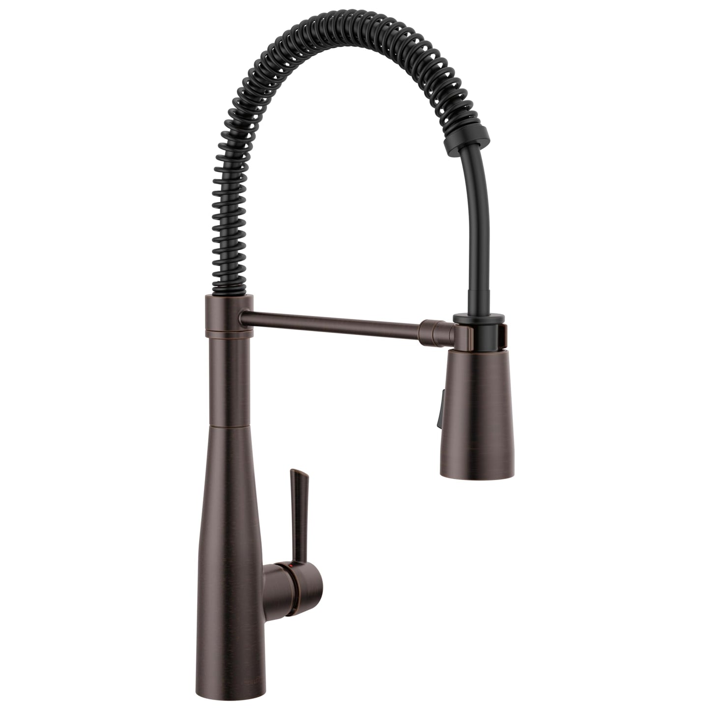 Delta Essa Pro Style Commercial Kitchen Faucet with Pull Down Sprayer, Oil Rubbed Bronze Single Hole Kitchen Sink Faucet, Single Handle, Venetian Bronze 9613-RB-DST