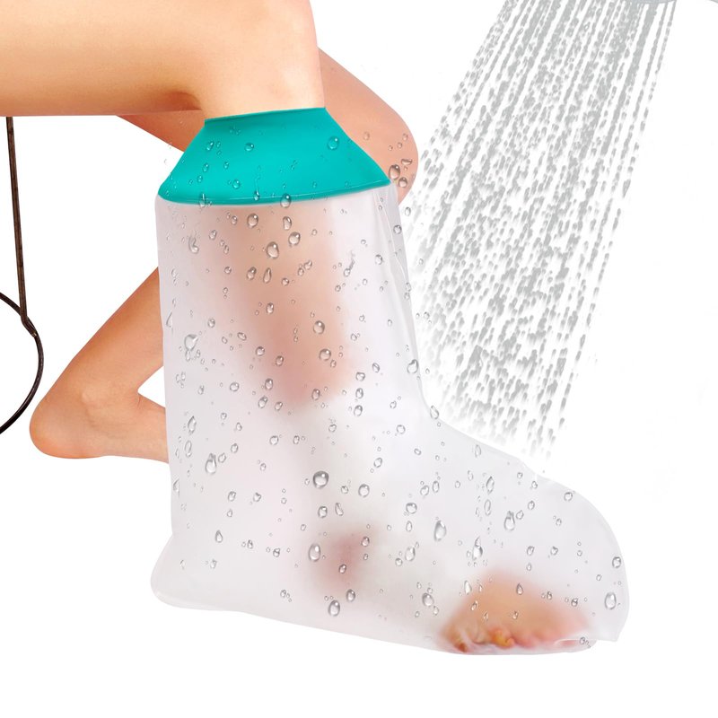 CIVJET Cast Covers for Shower Leg, Waterproof Cast Cover for Showering, Cast Protector for Shower Leg Adult, Shower Boots for Foot after Surgery, Ankle, Foot (Diameter - 7.9")