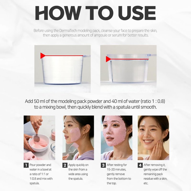Modeling Mask with Ceramide for Face – NEEDS NATURE | Moisturizing & Barrier Repair Peel-Off Rubber Mask | Korean Skincare | Home Spa Treatment | 400g Powder Pack with Mixing Tools