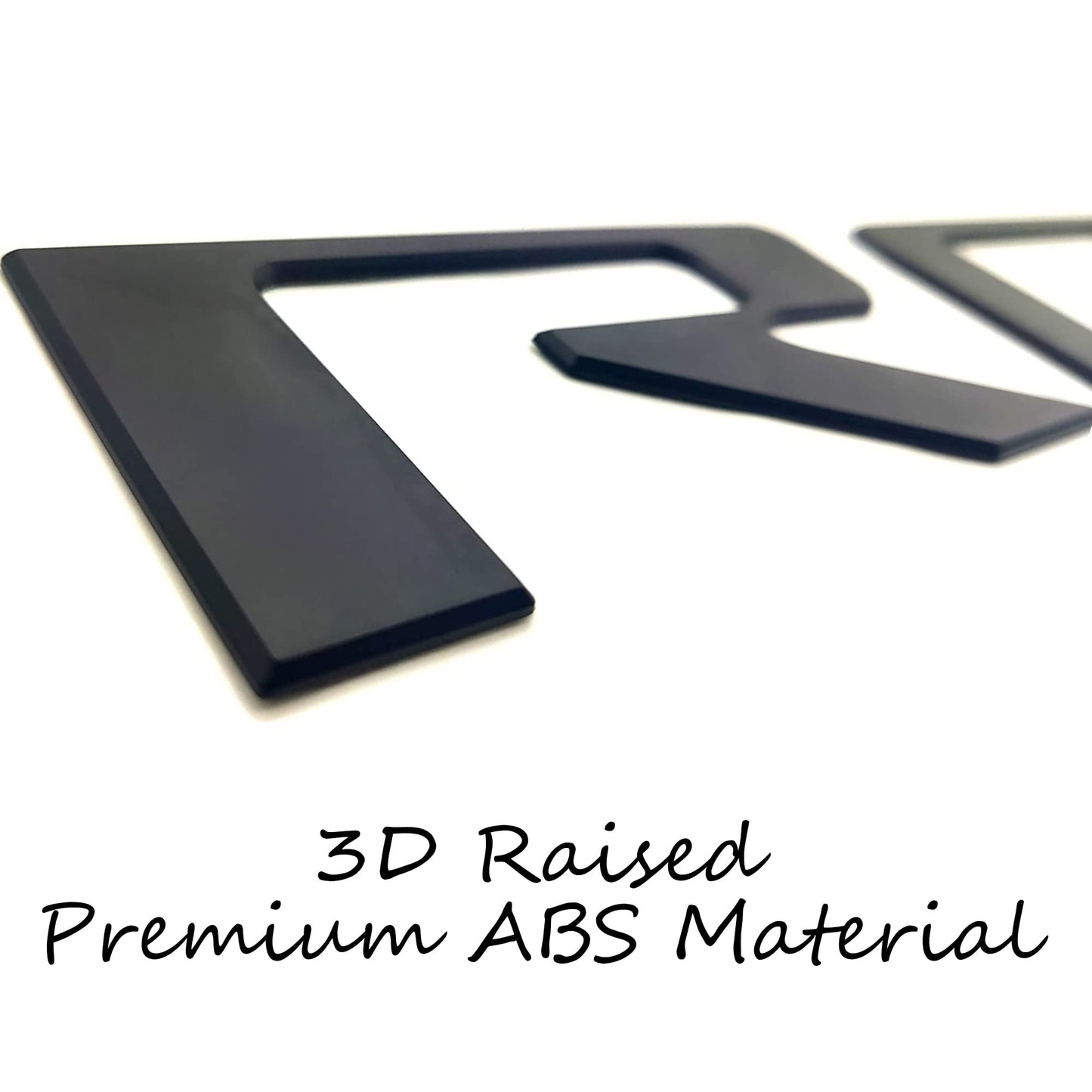 Tailgate Insert Letters Compatible with Chevy Silverado 2019 2020 2021 2022 2023 2024 2025 3D Emblems Badge with Strong Adhesive Matte Black