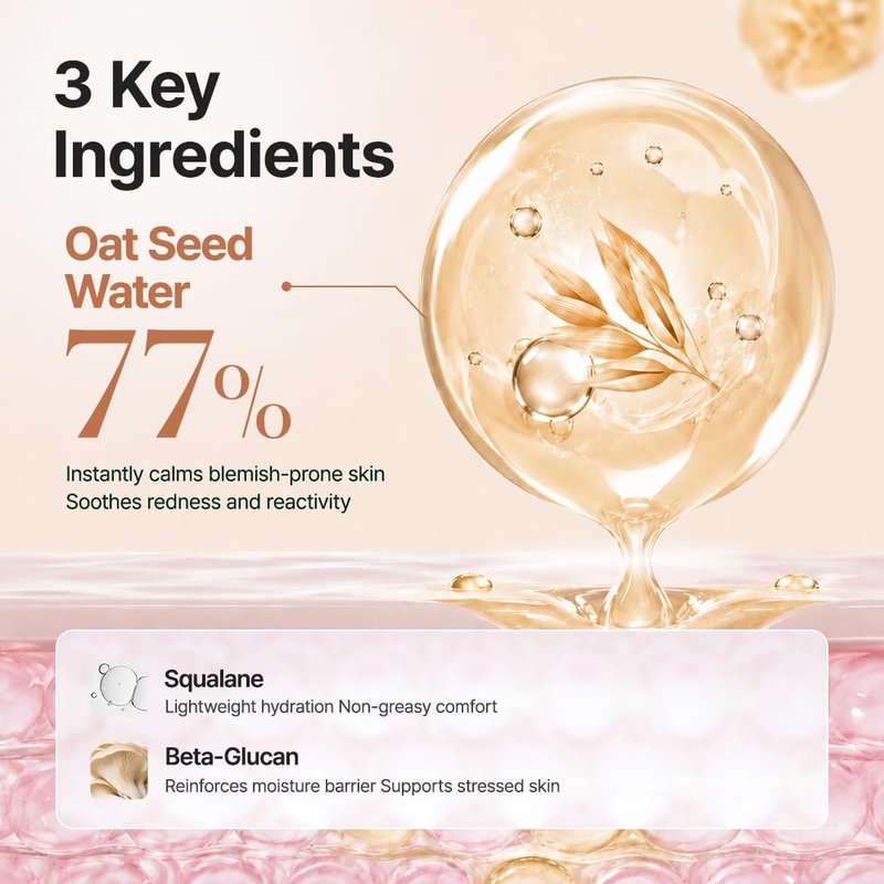 PURITO Oat Calming Gel Cream | Face Moisturizer for Blemish Calm & Lightweight Hydration | All skin types, sensitive and blemish-prone skin | Non-Comedogenic | Korean Skincare, 100mL, 3.38 fl.oz