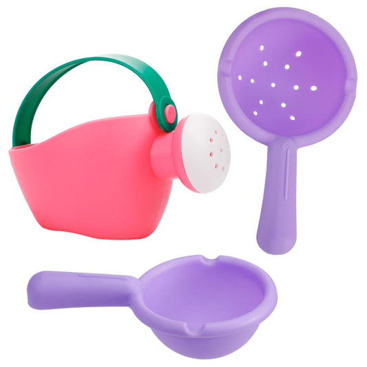 Small Soft Bath Toys for Toddlers 1-3 - Super Easy to Clean Water Table Toys Baby Tub Swimming Pool Toy Fun Tactile Training Newborn Gifts, 3Packs (Pink)