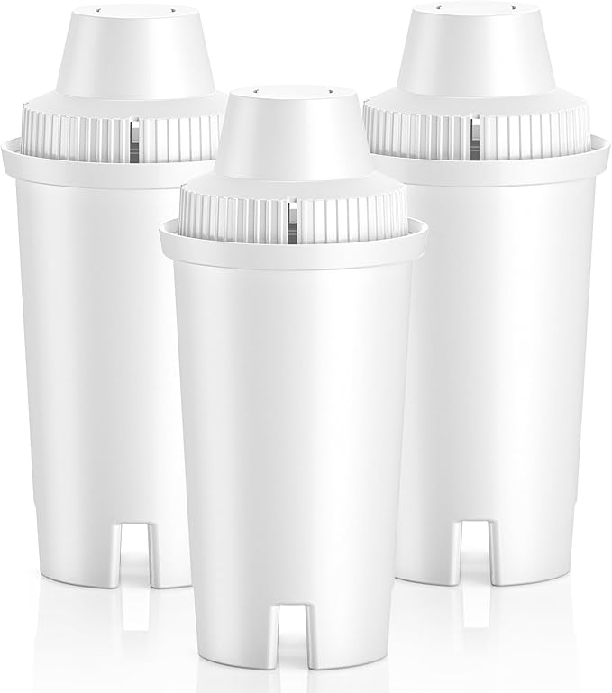 3 Pack Replacement for BritaÂ® Water Filter Pitchers and Dispensers, Classic OB03, MaveaÂ® 107007 35557, Metro, Everyday, UltraMax, BPA-Free & NSF Certified, Half Year Supply