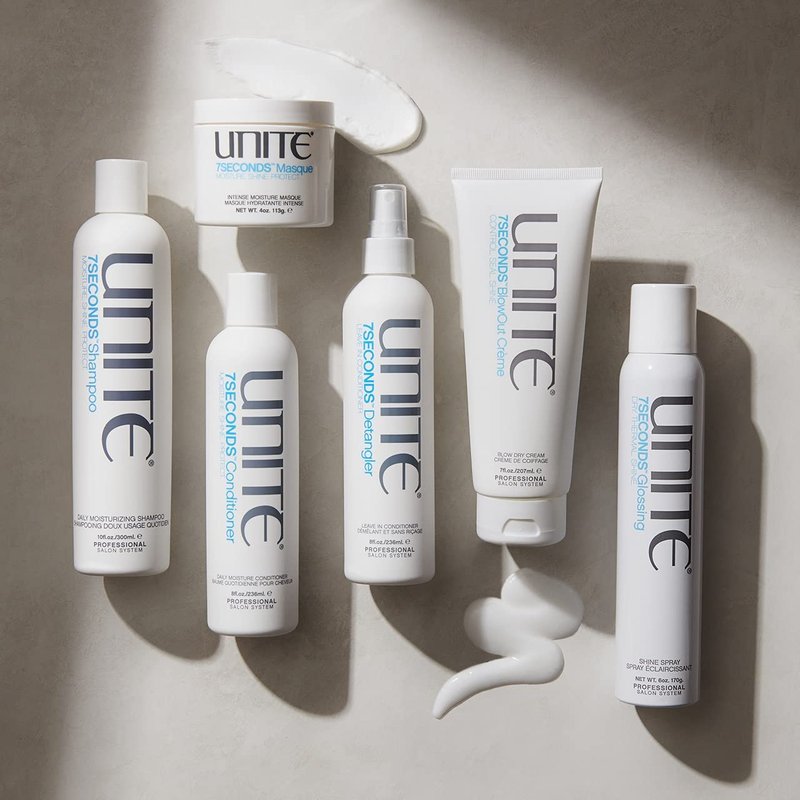 UNITE Hair – 7SECONDS Conditioner – Lightweight Conditioning Formula to Smooth, Soften & Enhance Shine – Helps Maintain Healthy-Looking Hair with UV & Heat Protection – 8 Fl Oz