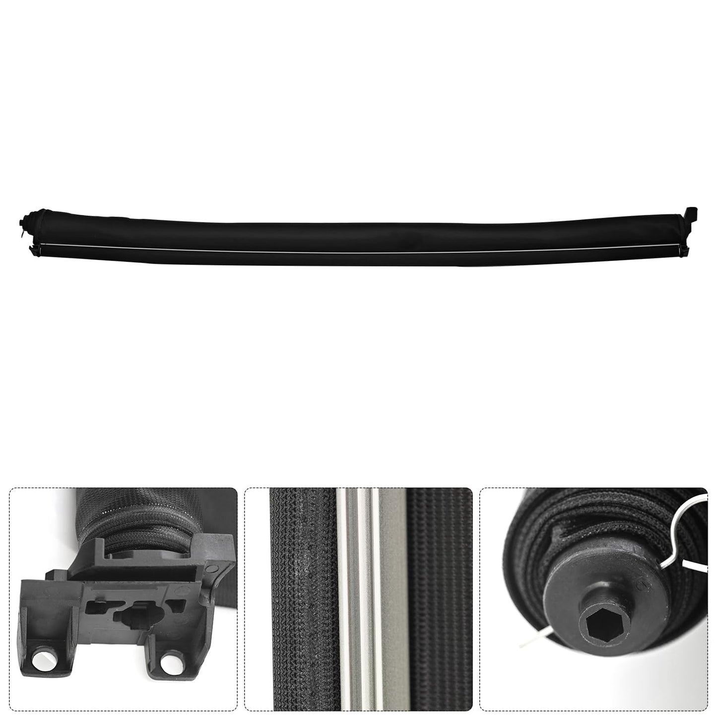 Blrack A1677808700 Sunroof Roller Blind Compatible with Mercedes-Benz GLE53 AMG C167 2020-2024, Sunroof Roller Blind Shade, Repl.1677808700 (Black)