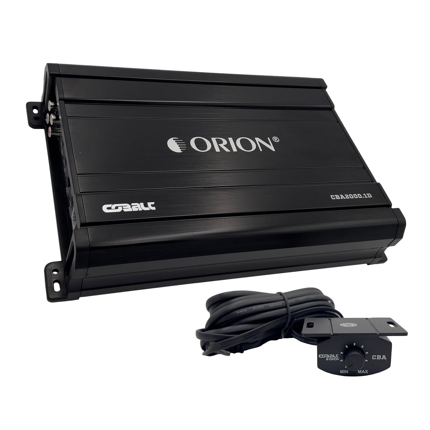 Orion Cobalt CBA2000.1D Monoblock 1-Channel Class D Amplifier for Car Subwoofer, 2000W Max, 500W RMS, 1/2/4 Ohm Stable, Adjustable Low Pass with Bass Boost, MOSFET Power Supply, Bass Knob Included
