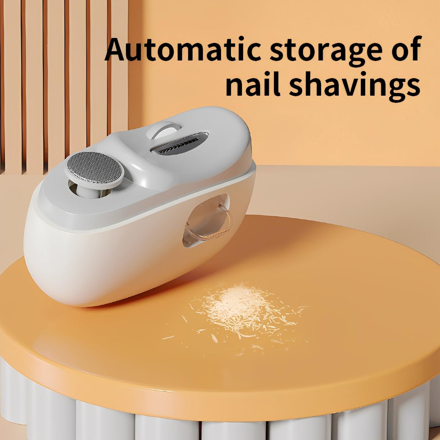 3-in-1 Automatic Electric Nail Clippers with Display, LED Light & Storage Toenail Clippers, Polishing Smart Electric Nail Trimmer, 3 Speeds Nail Cutter for Seniors, Men, Adults Pink