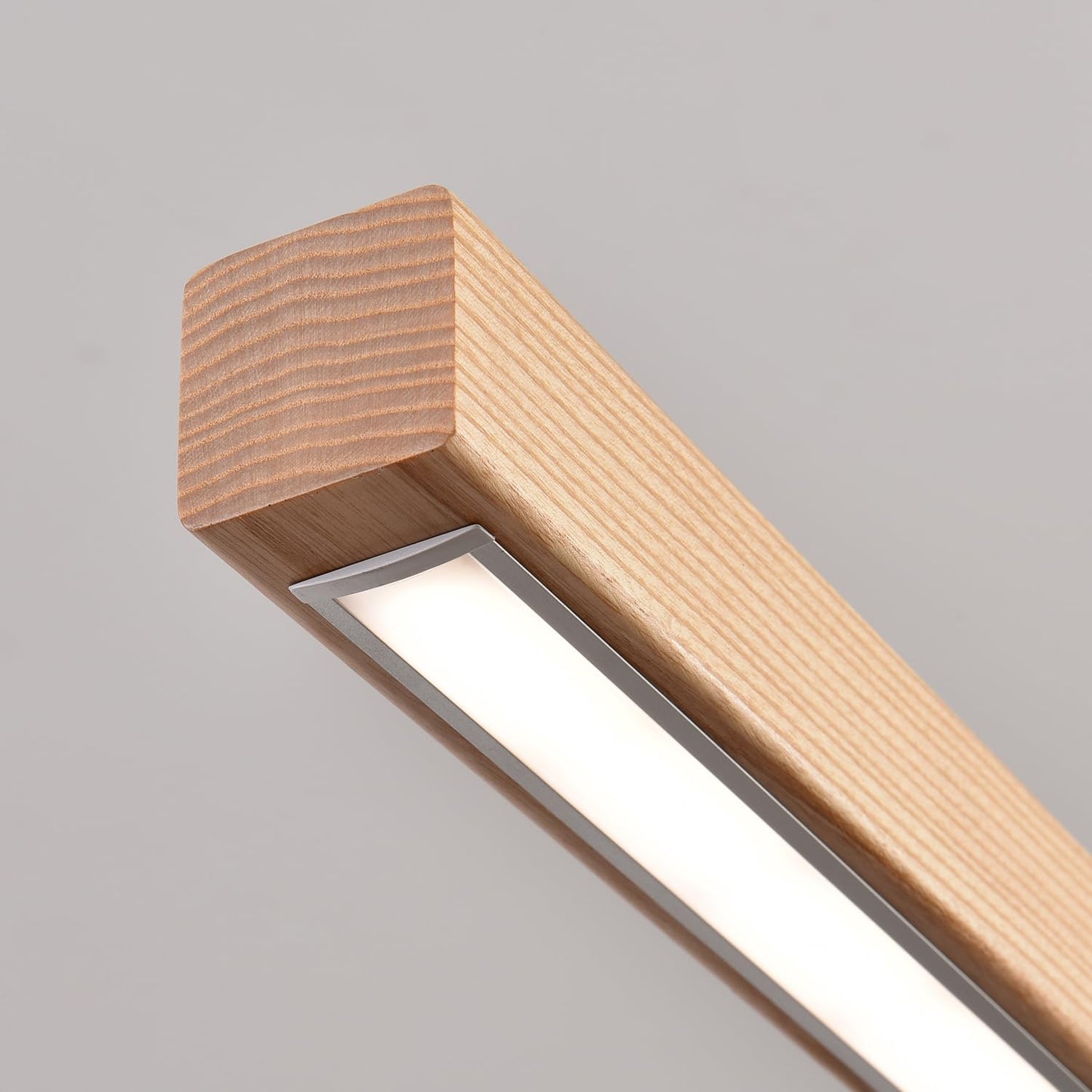 71" Wooden Linear Pendant Light LED Pendant Lights Dimmable Pool Table Island Lights Modern Linear Chandeliers for Dining Room Kitchen Ceiling Pendant Lamp for Kitchen Island Billiard Room Natural