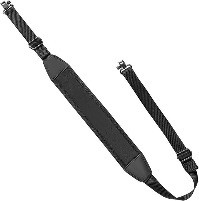 EZshoot Two Point Sling with Swivels, Comfortable Neoprene Padded, Length Adjustable Shoulder Strap for Outdoors