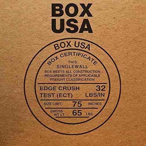 BOX USA Shipping Boxes Small 6"L x 4"W x 4"H, 50-Pack | Corrugated Cardboard Box for Packing, Moving and Storage