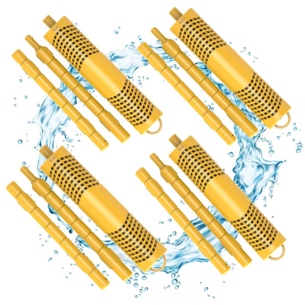 OBMAO Spa in-Filter Mineral Sticks Parts for Hot Tub Filter Cartridge with 4 Months Lifetime Universal for Pool&Hot Tub to Keep Water Clear(Yellow,4PCS)