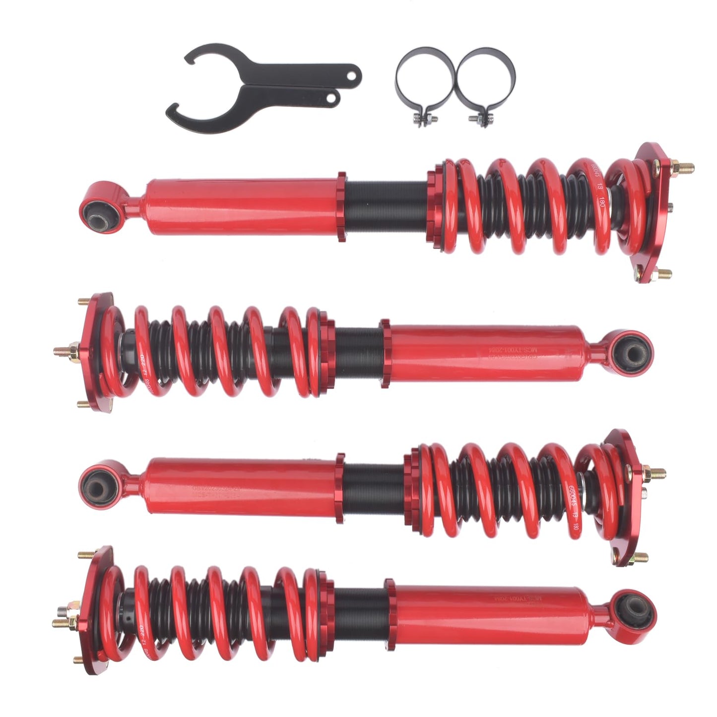 GELUOXI Height Adjustable Coilover Suspension Shock Absorber Lowering Kit Replacement for 1986-1992 Toyota Supra 3.0L Coilovers Springs Struts