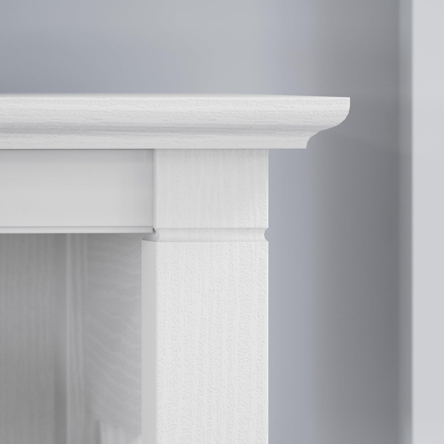 Bush Home Tall 5 Shelf Bookcase for Living Room or Home Office, Large Bookshelf, Modern Farmhouse Style, Key West Collection, Pure White Oak