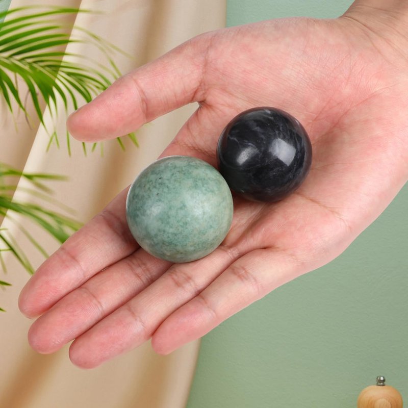 Hemoton 4 Sets Marble Baoding Balls Hand Exercise Ball Chinese Stress Ball for Adult Chinese Meditation Balls Hand Exercise Massage Alleviating Memory Loss Health Massage