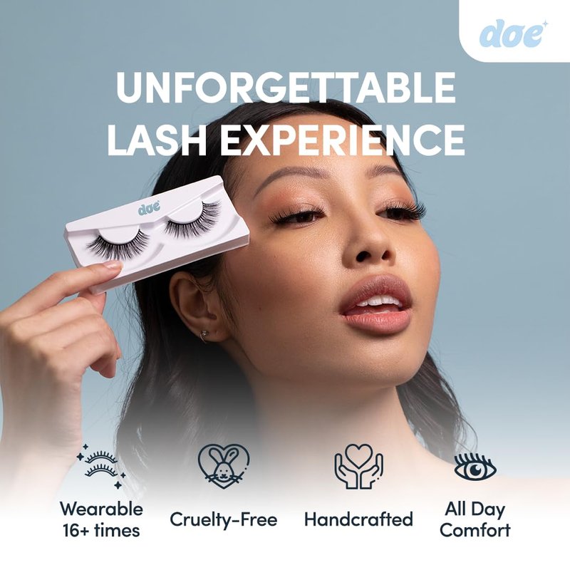 Starry Night - Reusable & Natural Looking Lash Wispies. Handmade from Ultra-Fine Korean Silk. Lightweight Eyelash for that Everyday Look (1 Pack)