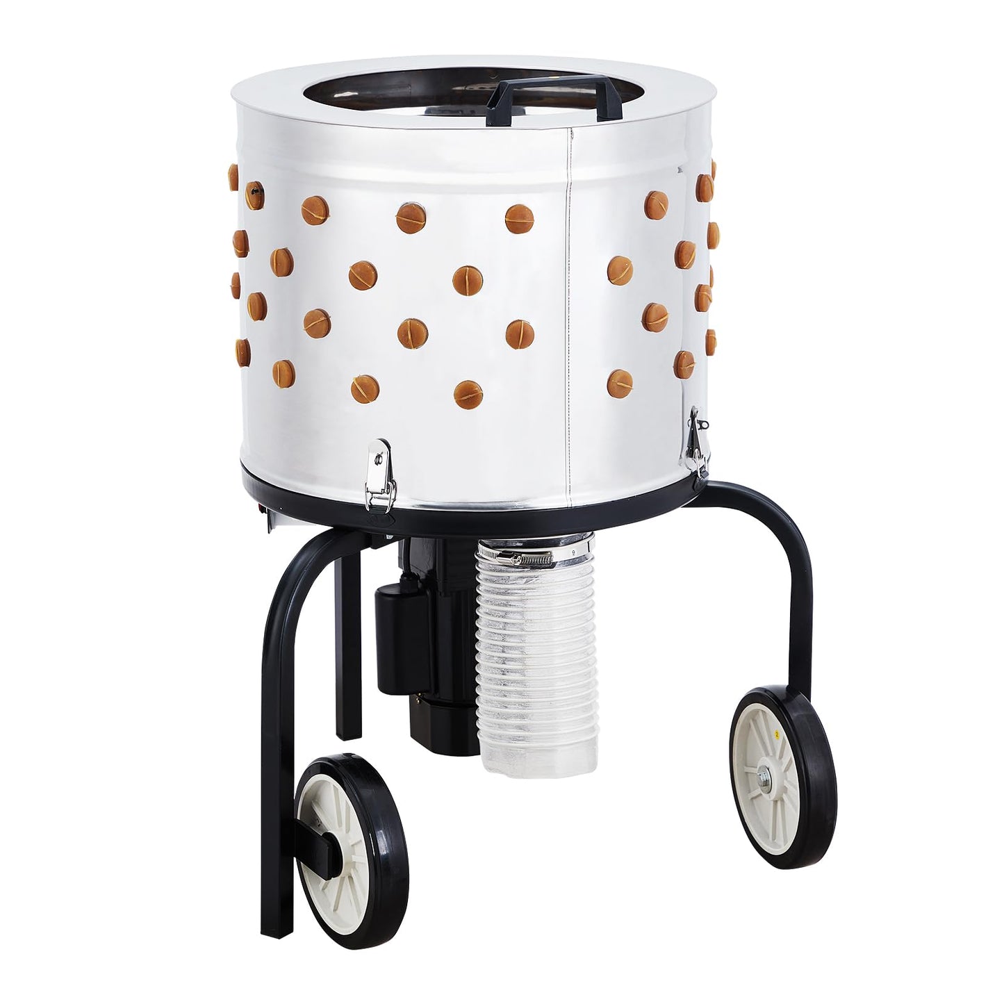 Towallmark Stainless Steel Poultry Plucker Machine - 500W High Efficiency Commercial Chicken Plucker, 106 Soft Fingers, for Farms, Chicken Processing Plants, Restaurants, Home