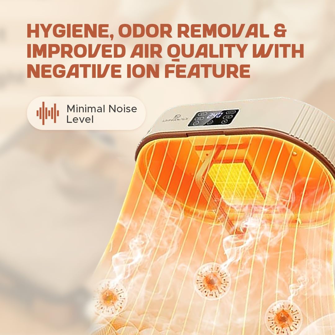 Portable Clothes Dryer - Mini Compact Foldable Electric Laundry Drying Machine with Dry Bag & Timer - Small Quiet Fast-Drying for Apartment, RV, Travel, Home - Holds 12+ Items, Energy Saving