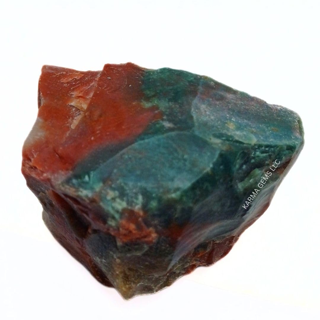 Karma Gems 5 Pcs Fancy Jasper Rough Crystals - Raw Agate Tumbling Rocks and Unique for Collections - Cool Chakra Healing Gemstones - Meditation and Reiki Stones - Natural Energy Balancing Crystals