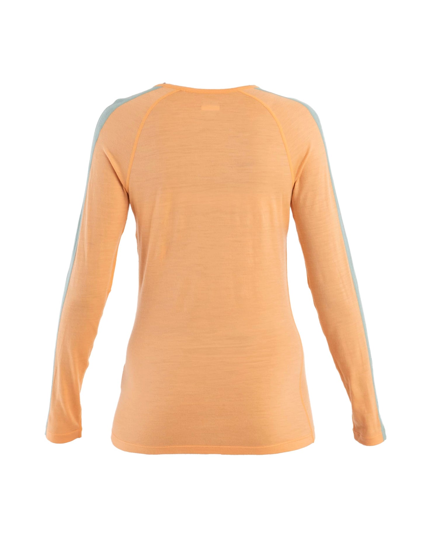 Icebreaker Merino 200 Senebula Women’s Shirts, Long Sleeve Crew, 100% Pure Merino Wool Base Layer - Thermal Shirt for Cold Weather, Feld/Sun, Small