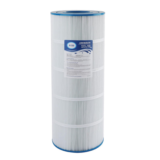 AmiBron C1200 Pool Filter Cartridge, Compatible with Hayward CX1200RE, PA120, C-8412, Ultra-B2, FC-1293, Clearwater II 125, Waterway Pro Clean 125, 817-0125N, 120 sq.ft. 1Pack