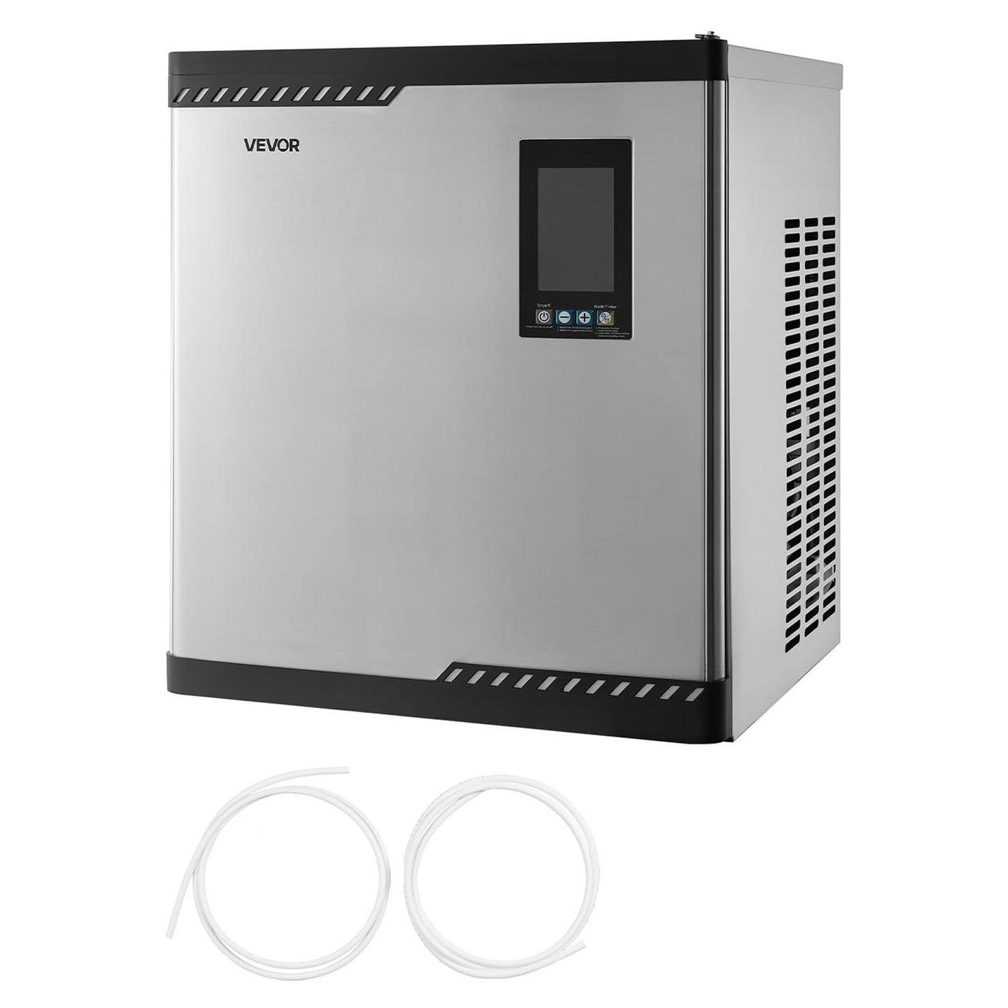 VEVOR Commercial Ice Maker Machine - Head, 300 Lbs/Day Stainless Steel Ice Machine with Scheduled Ice-Making, Self-Cleaning, Adjustable Thickness, Ideal for Restaurant Bar Cafe Hotel - Head Only