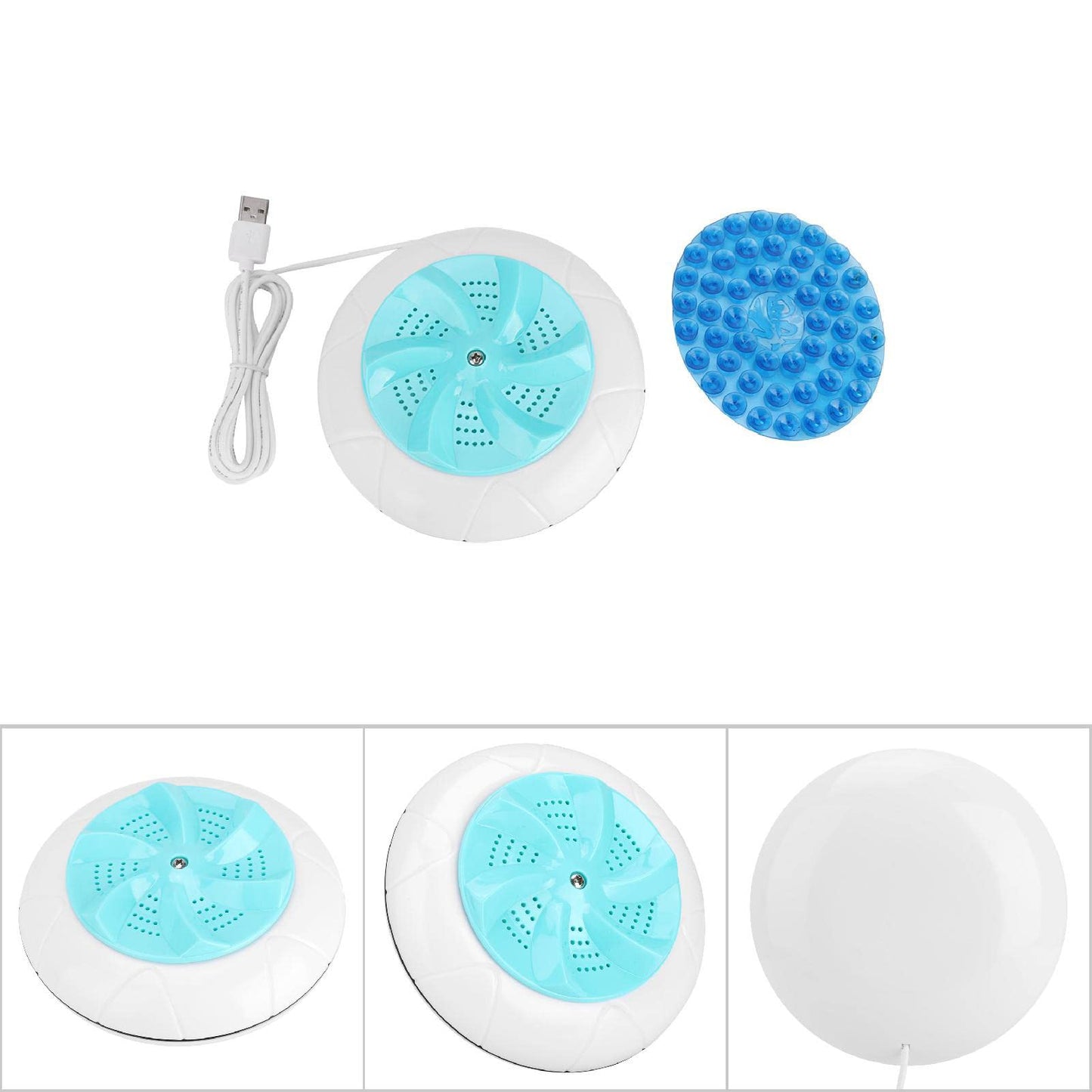 Portable Mini Ultrasonic Washing Machine, Travel Size Turbo Cleaner, Green