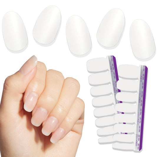 Color Street Clear as Day Nail Strips - Glossy Topcoat for Extra Shine, Wear Alone or Over Any Nail Color, 32 Double-Ended Strips (2 Sets of 16) for a High-Gloss, Long-Lasting Finish & Stunning Nails
