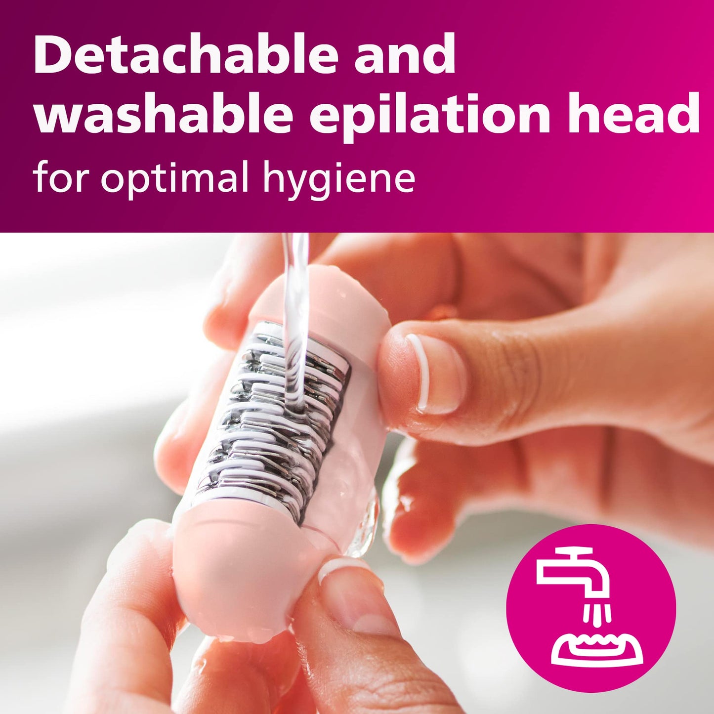 Philips Beauty Satinelle Essential Compact Hair Removal Epilator for Women, BRE235/04 (Corded Use Only)