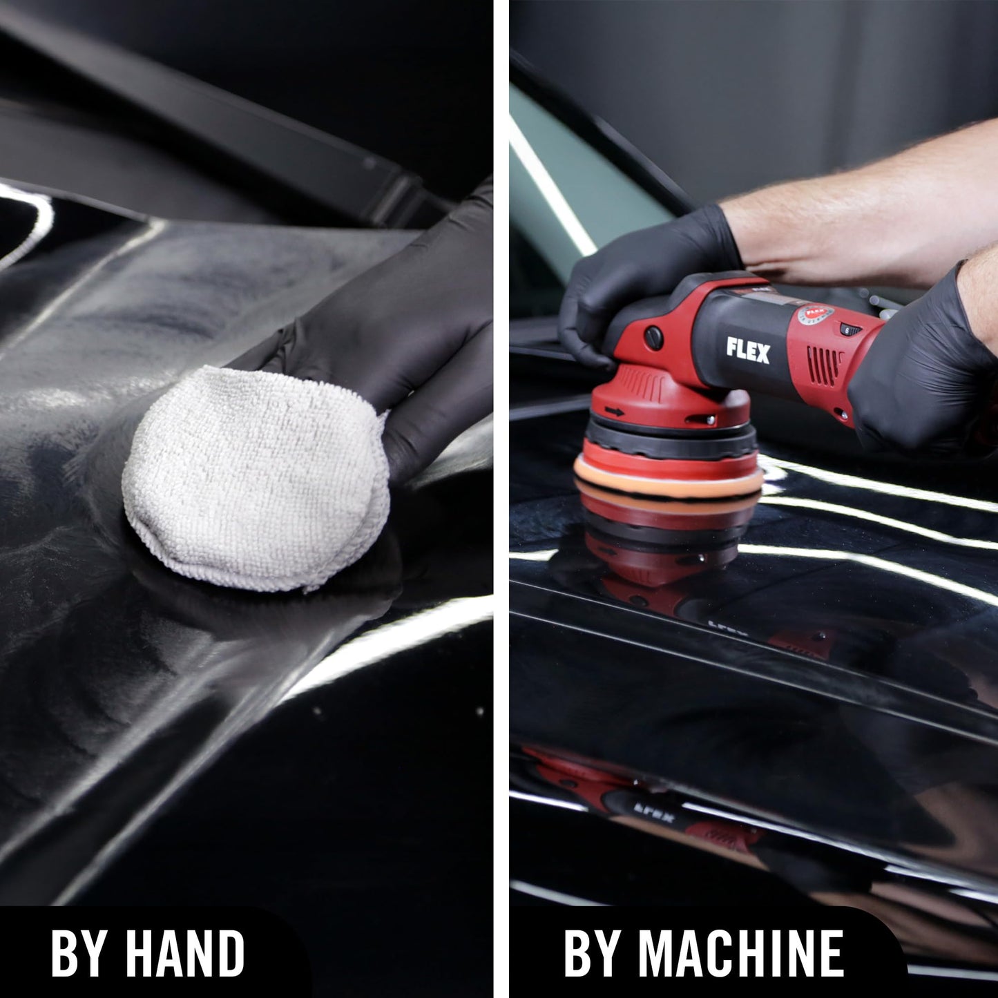 Turtle Wax Hybrid Solutions Ceramic Acrylic Black Car Polish and Wax, Car Scratch Remover & Car Paint Restorer for Black Cars, Deep Shine, Ceramic Coating Protection & Water Beading, 14 oz (Pack of 1)
