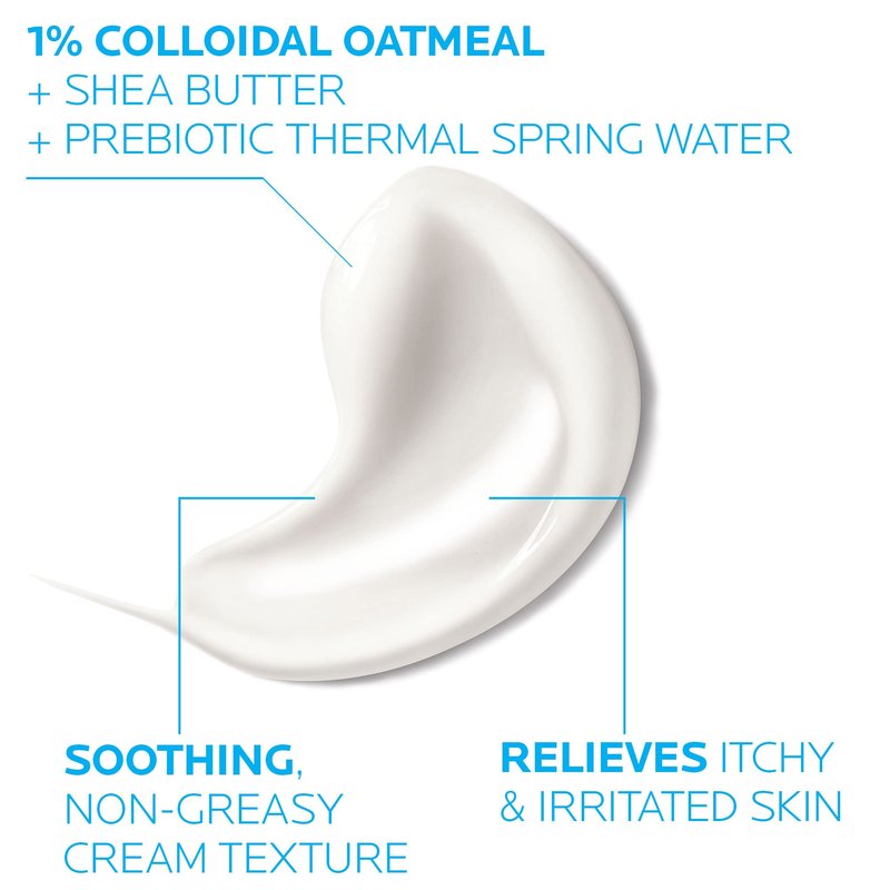 La Roche-Posay Lipikar Soothing Relief Eczema Cream, Face and Body Lotion For Eczema and Sensitive, Dry Skin, Moisturizer with Colloidal Oatmeal to Relieve Irritation