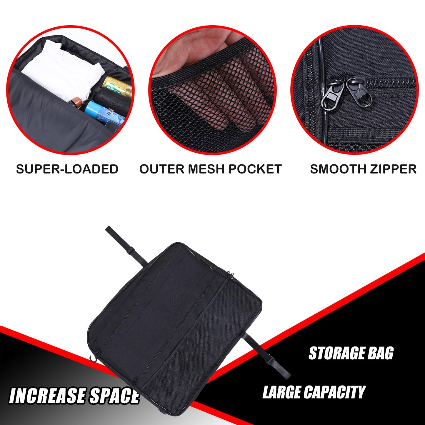 Car Sunroof Organizer Bag Compatible with 2024 2025 2026 Hummer EV Roof Panel Storage Bag Waterproof Foldable Multi-Function Car Rooftop Carrier Sunroof Storage Bags (Rear Top Roof Glass-Right)